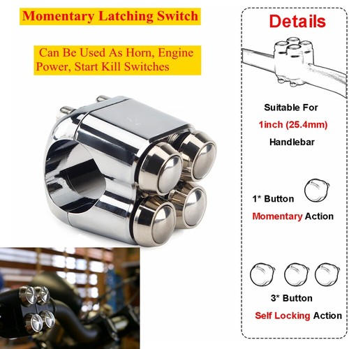 Latching momentary button - 3,