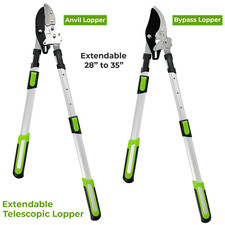 Telescopic Lopper, Ratchet Anvil, C50 Blade Razorsharp Garden Tool Branch Cutter