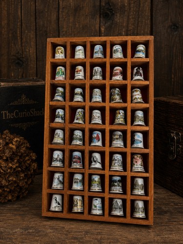 Vintage souvenir thimbles - vintage,