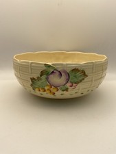 CLARICE CLIFF LARGE ROUND FRUIT BOWL NEWPORT POTTERY PATTERN 663 1930s ART DECO