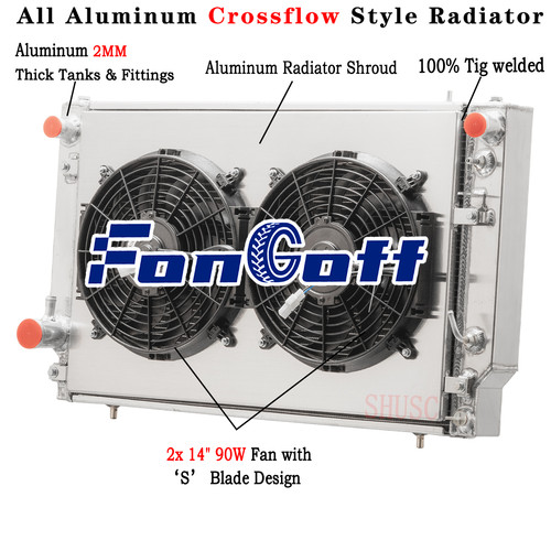 Row radiator shroud - radiator,
