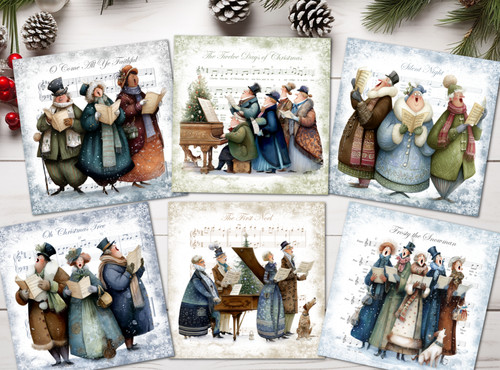 Christmas card toppers novelty - card,