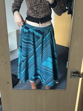 Tribal Style Blue Circle Midi