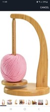 Rotating Magnetic Wooden Yarn Holder Space Saving Yarn Holder for Knitting