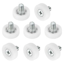 Pack of 8 Drawer Rollers Nylon Cabinet Drawer 19mm Pulley Replacement Wheels