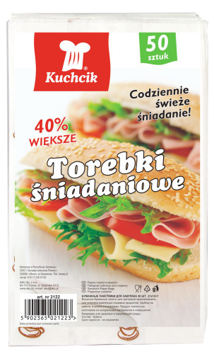 Kuchcik paper lunch bag - kuchcik, with