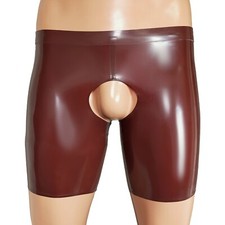Rubber latex chaps style brown