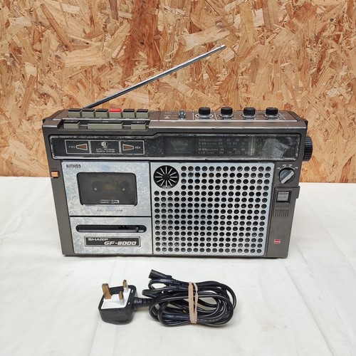 Sharp 6000e radio tape - sharp, gf-6000e