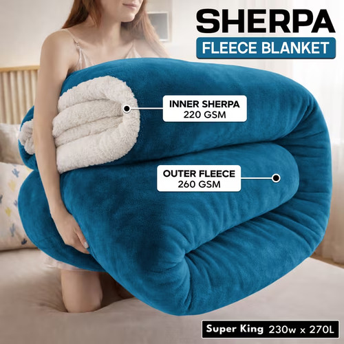 Luxury heavy sherpa - luxury, blanket