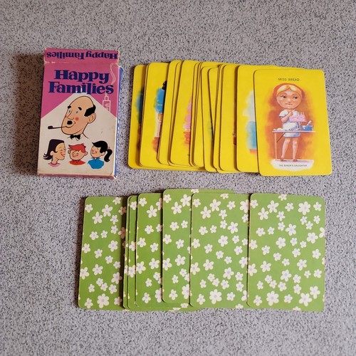 Retro happy families card game - retro,