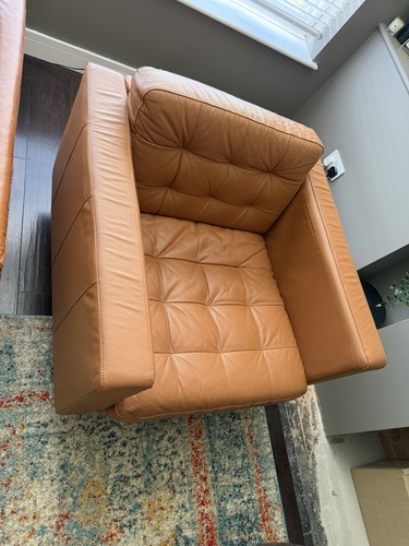 Ikea landskrona tan leather - ikea,