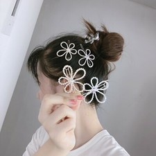 Korea Rhinestone Pearl Flower