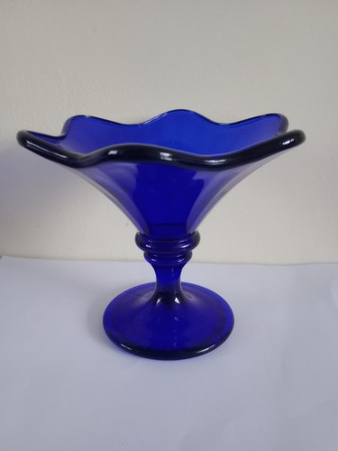 Cobalt blue glass - glass, bowl
