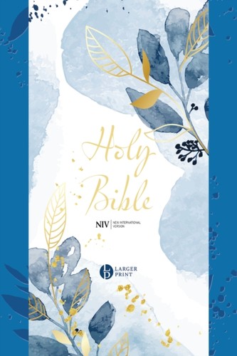 Niv larger print blue - niv,