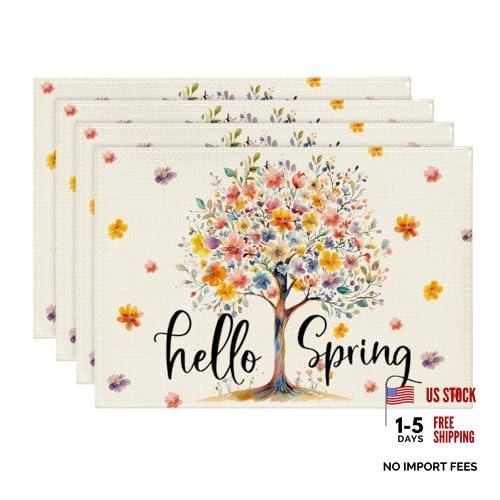 Set floral tree leaves - 4,