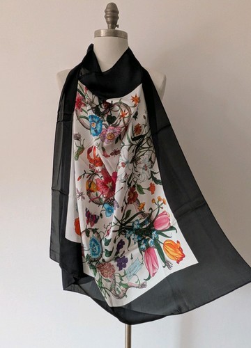 Gucci flora snake - print, silk