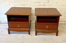 Pair of Stag Minstrel Bedside Cabinets Tables Nightstands (Can Deliver)