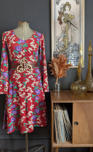 Vintage 70s cherry red purple - vintage,