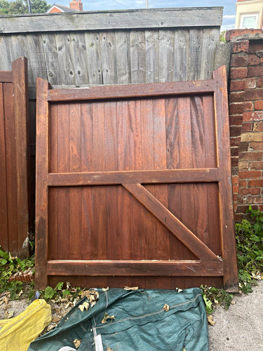 Wooden pedestrian garden - garden, gate