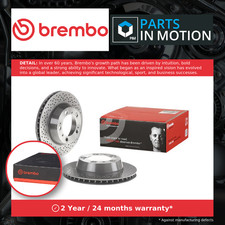 2x Brake Discs Pair Vented