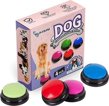 4 PCS Recordable Dog Buttons