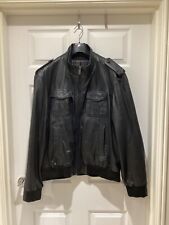 Ben Sherman Mens Black Leather
