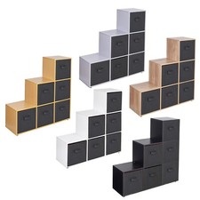 6 Cube Step Storage Bookcase