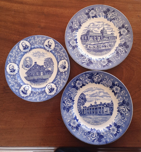 Three collectors blue white - collectors,