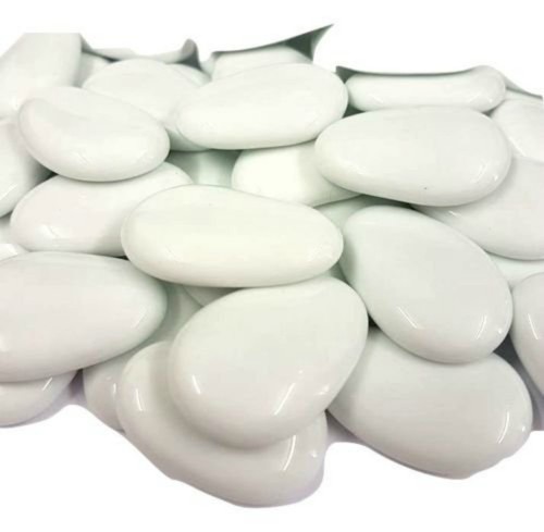 Large flat white glass - flat,