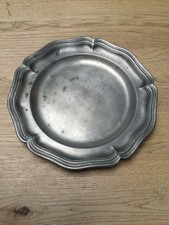 CONTINENTAL PEWTER PLATE