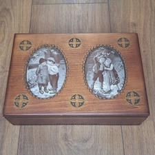 J & J Cash Ltd Wooden Jewellery Box Hand Made By Craftsmen