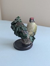 The Green Woodpecker Figurine Country Bird Collection by Andy Pearce for Qiseaux