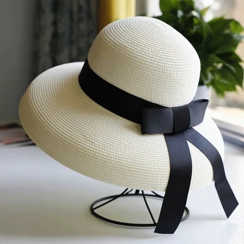 Vintage straw sun - straw,