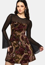 Effie Baroque Strapless Mini
