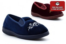 Womens wide fit slippers - womens,