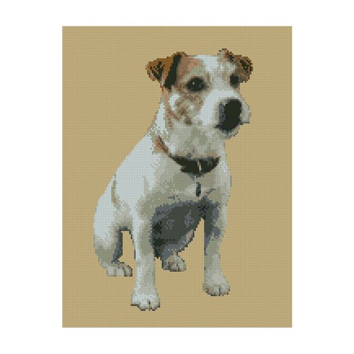 Jack russell dog - dog, counted