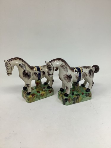 Pair antique porcelain - porcelain, hand