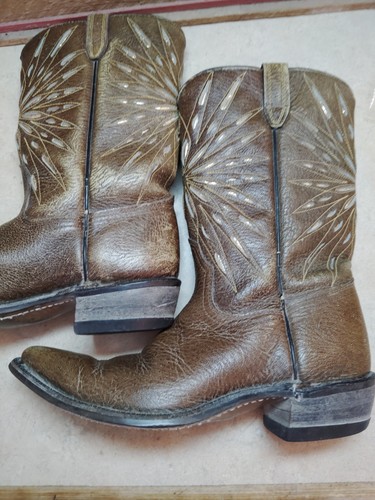 Acme sun burst cowboy boots - sun,