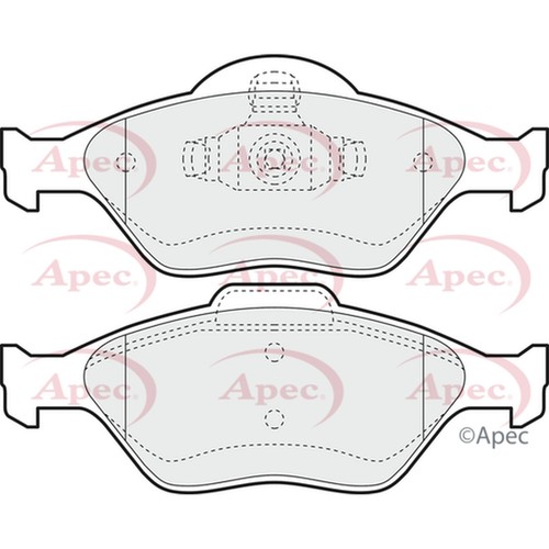 Brake pads set for - set, fiesta