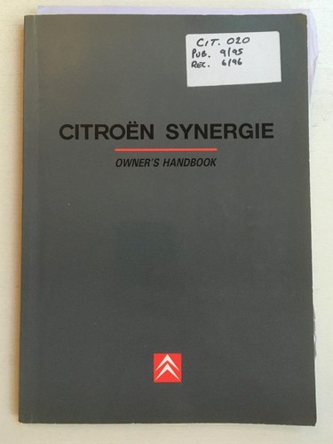 Citroën synergie car - synergie, owners