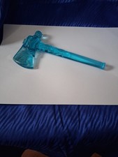 Degenhart Blue Glass Tomahawk Native American Indian - Rare Unmarked.