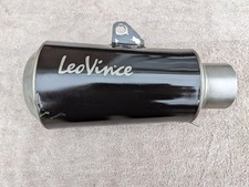 Leo Vince Exhaust End Can Slip On Stainless Steel Black
