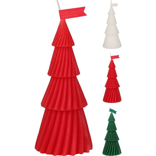 Christmas tree shaped - tree, candle
