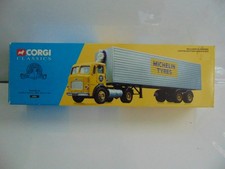 Corgi Classics,24701, Leyland Beaver + Box Trailer, Michelin Tryes.in GC.