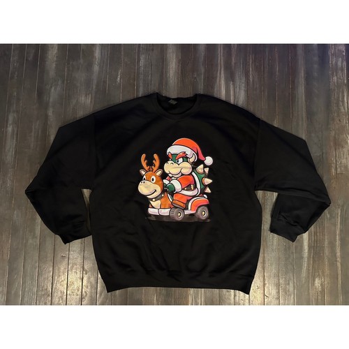 Bowser santa reindeer kart - bowser,