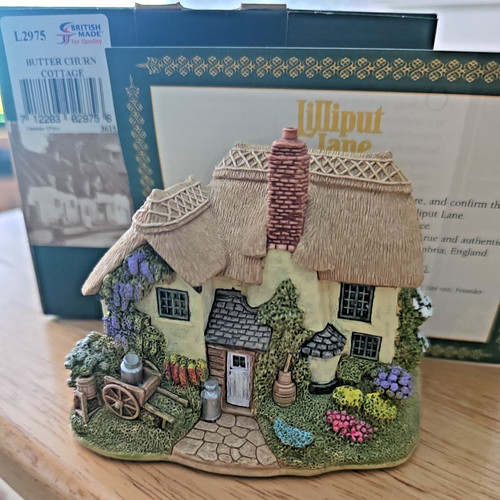 Lilliput lane butter - butter, churn