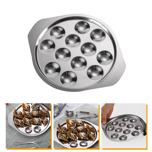 3pcs mushroom snail - 3pcs, plate