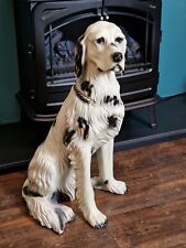 Vintage Large Life Size Italian Style Ceramic Dog English Setter? Dog Statue
