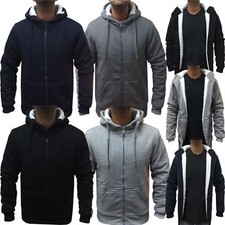 New Mens Fur Lined Plain