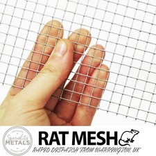 Durable Galvanised Welded Mesh | 1/4" x 1/4" Hole x 23 SWG Wire | Blocks Rodents